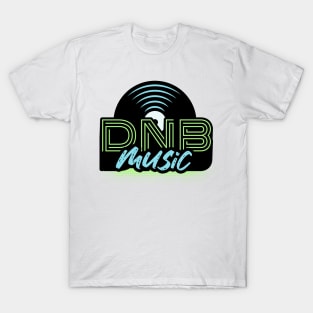 DNB - Music Vinyl (blue/green) T-Shirt